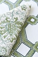 Nappe Ronde Personnalisée en Coton, Lin et Polyester à Motif Végétal Imprimé pour Mariage et Fête d'Anniversaire – Vente en Gros