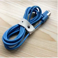 Organizador de cabos de couro, enrolador de cabos e fios, suporte para cabos de dados, tira de suporte para cabos de chumbo
