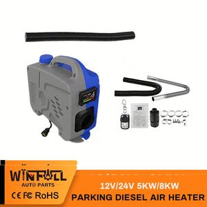 Chauffage d'air de stationnement diesel M-PULL 8KW, réservoir de 10L, 12V/24V, thermostat LCD et télécommande, 7,9 kg, -40~50 pour camions/voitures/camping-cars - Product Image 5