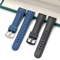 Bracelet en caoutchouc de silicone naturel de luxe, compatible avec le bracelet de 24 mm pour montre de sport pour homme Graham Racing Chronograph