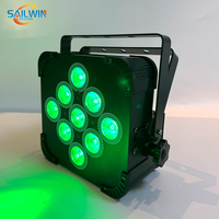Projecteur LED PAR sur batterie USA STOCK CE 9x18W RGBAW+UV avec télécommande IR et batterie 13200mAh pour événements DJ