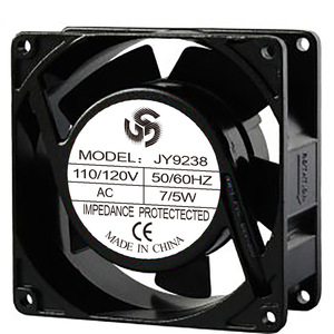 Ventilatore Assiale di Scarico con Telaio in Metallo 92x92x38mm, AC 220V 110V, Brushless ad Alta Efficienza, IP55, Pale in PBT, Cuscinetti a Sfera, Grande Portata d'Aria, OEM - Product Image 1