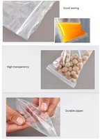 Sacs Plastiques Transparents Personnalisés en PE avec Fermeture Ziplock, Petits Sacs Refermables