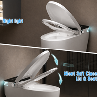 Toilette intelligente monobloc en céramique avec bidet intégré, buse autonettoyante, séchoir à air chaud, siège chauffant et chauffage instantané - Vente en gros