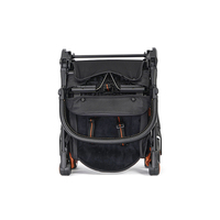 Poussette portable Morething pour bébé, poussette légère, pliable d'une seule main, cadre en acier inoxydable, système de voyage, roues en EVA
