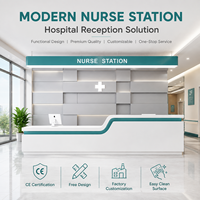 Bureau de réception pour infirmières d'hôpital, bureau de tri médical pour clinique, bureau d'accueil médical moderne et personnalisé pour centre de santé