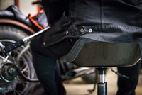 Siège de travail roulant pour tracteur avec plateau de rangement, tabouret mécanique rembourré, siège de Garage, magasin, fauteuil de travail roulant avec roues