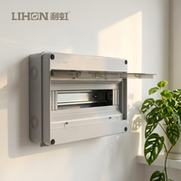 Boîtier de jonction électrique extérieur gris HT-12 Lihon IP65 résistant aux intempéries en plastique ABS pour instruments électroniques et PV