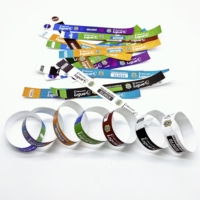 Bracelet jetable imperméable en Tyvek/papier avec puce RFID/NFC, couleurs personnalisées pour événements et festivals - Option néon économique