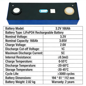 Nuova Batteria CATL LiFePO4 166Ah <span class=keywords><strong>3</strong></span>.2V Grado A, Nuovissima, 3000 Cicli, per Uso Solare ed EV - Product Image 3