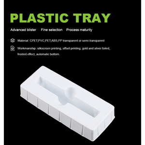 Plateau d'insertion thermoformé jetable en plastique blanc 16*8*3.5cm avec logo personnalisé pour cosmétiques – Fournisseur direct usine - Product Image 2