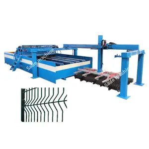 high speed 2d/3d fence wire mesh welding machine automatic pneumatic v shape fence making machine