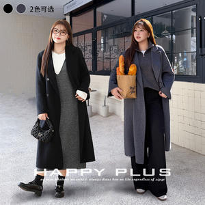 เสื้อโค้ทขนสัตว์สองด้านแบบยาวปานกลาง แขนสามส่วน อุ่นสบาย มีป้ายไซส์ 90-84 - Product Image 2