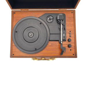Tourne-disque vinyle portable Bluetooth avec haut-parleurs intégrés et sortie <span class=keywords><strong>RCA</strong></span> pour disques LP – Vente en gros - Product Image 6