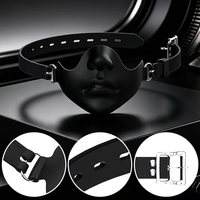 BDSM Bâillon buccal en silicone intégral, Balle de bondage buccal, Masque plug oral respirant réglable, Jouets sexuels pour jeu de rôle en couple