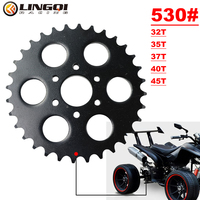 Pignon de Chaîne Arrière Noir pour ATV Quad Karts 110-150cc Moto, 530