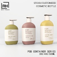Bouteilles cosmétiques en plastique HDPE à toucher doux pour le traitement des cheveux, le savon liquide pour le corps et les mains, le nettoyant, et le distributeur de lotion, emballage pour marque privée