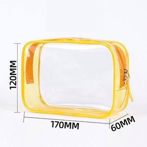Nouvelle Trousse de Maquillage Grande Capacité en PVC Imperméable Style Ins avec Fermeture Éclair, Sac de Rangement Portable Tendance pour Articles de Toilette – Vente en Gros - Product Image 2