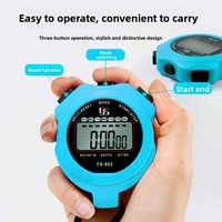 Stopwatch Elektronik Tahan Air Yisheng YS-802 Satu Kanal Presisi 0,01 Detik Anti Selip Fungsi Jeda untuk Atletik