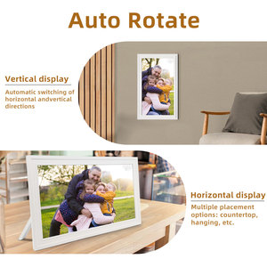 Cadre photo numérique AMABOO avec écran LCD de 15,6 pouces, Wi-Fi, Cloud, cadre en plastique, musique de fond, MP4, horloge, lecture en boucle sur carte USB/SD - Product Image 3