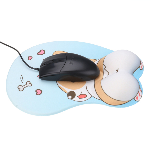 3D Kawaii Cartoon Mouse Pad with Wrist Support Anti  Boobs Mouse Pads with Silicone Gel  Wrist Rest 3D Anime Gaming Mousepads