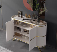 Buffet de style explosif, armoire murale, casier de rangement, console de salon de luxe léger