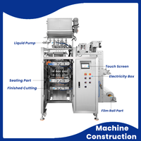 Automatische verpakkingsmachine voor 10g 15g chocoladepasta, honing & stroop sachets, machine voor het vullen en verpakken
