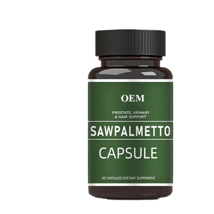 Capsule Pure di Saw Palmetto, 60 Pezzi, Supporto per la Salute <span class=keywords><strong>della</strong></span> <span class=keywords><strong>Prostata</strong></span> e del Tratto Urinario, Fornitura OEM ODM di Integratori Erboristici - Product Image 1