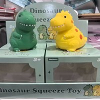Jouets Squishy en TPR Animaux Géants Licorne Dinosaure Canard, Adorables Jouets Sensoriels Anti-Stress à Presser pour Enfants, Coffret Cadeau