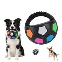 Jouet de football pour chien durable, jouet à mâcher interactif, jouet de tirage et de ramassage, jouet pour animaux de compagnie pour le nettoyage des dents