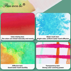Panwenbo - Juego de Pinturas de <span class=keywords><strong>Acuarela</strong></span> Profesional de 50/72/90/100 Colores, Juego de Acuarelas Sólidas de Viaje, Juego de Pinturas de <span class=keywords><strong>Acuarela</strong></span> Portátil - Product Image 5