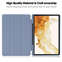 Manyetik deri kılıf Samsung Galaxy Tab S10 artı S9 + 12.4 ''tri-fold S9 artı TPU geri kabuk için kılıf standı kalemlik