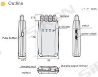 Capteur de proximité intelligent SiRON K090-2-A à sortie de type interrupteur, détection NPN/PNP, 2500 mAh, certifié CE, vente chaude