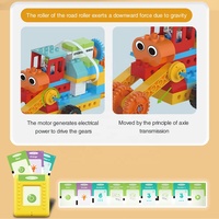 117 Uds STEM ingeniería lógica vehículo bloques de construcción juguete DIY montar tarjeta basada en programación bloques de engranajes proyecto conjunto de construcción