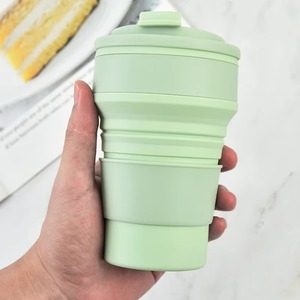 Dropshipping Shopify Fulfillment Products 2025 Portable Reusable Silicone Collapsible Folding <b>Coffee</b> <b>Cups</b> for <b>Travel</b> - Product Image 2