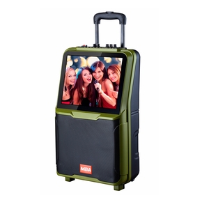 Altavoz de vídeo con batería, carrito móvil con batería de espejo, profesional, audio con pantalla LCD, venta de fábrica, MBA - Product Image 4