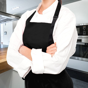 Grembiule Regolabile Senza Maniche per Camerieri di Caffetteria e Ristorante, Personalizzabile, in Cotone Nero/Bianco per <span class=keywords><strong>Cameriere</strong></span> - Product Image 6