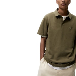 Chemise à manches longues pour homme, écologique, en tissu tricoté polyester/coton, séchage rapide, respirante, design compressé, rayée - Product Image 3