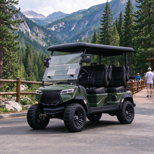 Carrito de Golf Eléctrico de 4 Plazas, Amplia Gama de Colores Personalizables, Carrito Todoterreno para Playa y Resort de Golf - Product Image 1