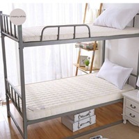 Matelas en mousse respirant avec housse amovible, pliable, pour dortoir et prison