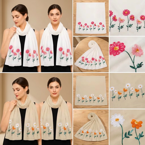 Étole en lin à franges style bohème chic - Cache-cou respirant pour l'été et accessoire de vacances à la plage - Product Image 2