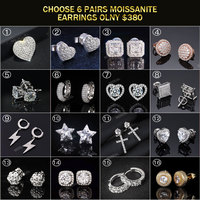 Boucles d'oreilles Huggie en or plaqué or 18 carats, 3.6 argent VVS, imitation diamant, 925 Ct