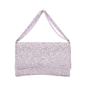 Foreign Trade Bestseller Fashion Full Pearl Diamond Women <b>Clutch</b> Bag with Chain Shoulder Strap Stylish Design for <b>Wedding</b> Party - Product Image 1