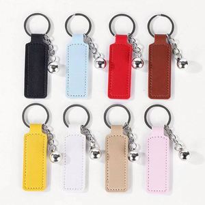 Round Shape Blank Keychain PU <b>Leather</b> <b>Key</b> <b>Chain</b> Custom Brand Logo <b>Leather</b> Keyholder - Product Image 5