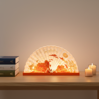 Gadgets électroniques innovants Lampe de ventilateur étanche à la main Batterie rechargeable pliante décorative Table LED Cadeau d'entreprise