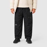 Pantalones Casuales para Hombre, Corte Recto, Cintura Media, Ajuste Holgado, Cordón Elástico, Bolsillos con Solapa, Invierno, Tallas Grandes, Extra Grandes, 6XL