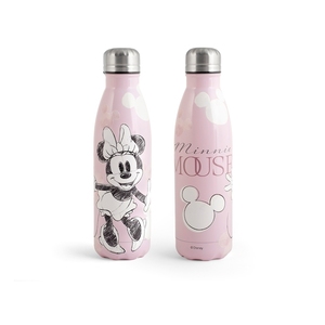 Minnie Mouse Stainless Steel Thermal <b>Bottle</b> 0.5 L <b>Pink</b> Design - Product Image 1