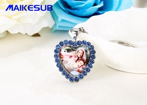 Porte-clés sublimation en forme de cœur pour cadeau de saint-valentin, 100 pièces, pour l'amour - Product Image 2