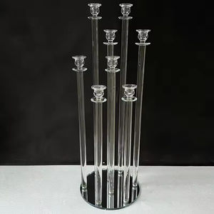 MH-TZ0728 9 Armpilaren Kristallen Kandelaar Bruiloft <span class=keywords><strong>Centerpieces</strong></span> Kristallen Kandelaars - Product Image 6