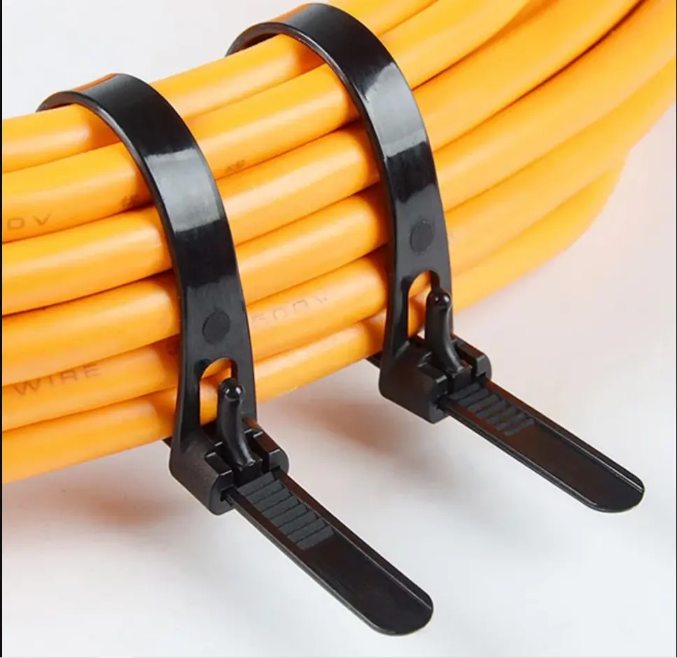 4.8*200MM yumuşak kablo naylon kravat ayarlanabilir naylon kablo bağı